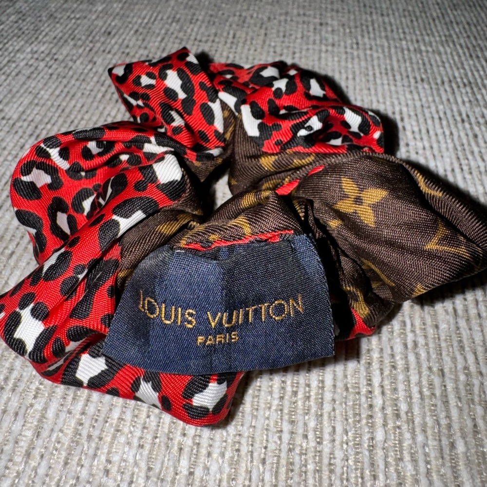 Louis Vuitton silk scrunchie